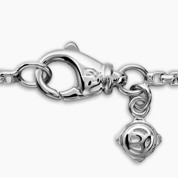 David Yurman Silver Pearl and Pavé Station Necklace - Picture 5 of 5